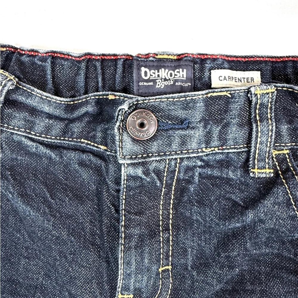 OSH KOSH BGOSH Carpenter Boys Denim Shorts Size 7 Slim Classic‎ Utility Style